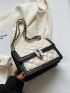 Mini Square Bag Quilted Chain Strap Flap Design