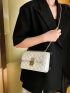 Mini Square Bag Wist Lock Chain Strap