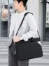 Oversized Men Briefcase Double Handle