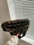 Medium Fanny Pack Leopard Print Adjustable Strap For Daily