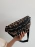 Medium Fanny Pack Leopard Print Adjustable Strap For Daily