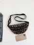 Medium Fanny Pack Leopard Print Adjustable Strap For Daily