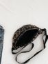 Medium Fanny Pack Leopard Print Adjustable Strap For Daily