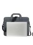 Gray Minimalist Classic Briefcase Portable Double Handle Large Capacity For Business