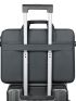 Gray Minimalist Classic Briefcase Portable Double Handle Large Capacity For Business