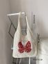 Small Crochet Bag Butterfly Pattern Hollow Out For Vacation