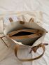 Twilly Scarf Decor Shoulder Tote Bag Elegant