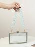 Mini Box Bag Funky Transparent Chain Strap