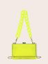 Mini Box Bag Funky Transparent Chain Strap