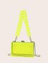 Mini Box Bag Funky Transparent Chain Strap