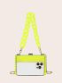 Mini Box Bag Funky Transparent Chain Strap