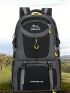 Nylon Travel Backpack Mountain & Letter Graphic Waterproof Camping Bag