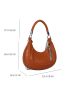 Crocodile Embossed Hobo Bag Tassel Decor Top Handle For Daily