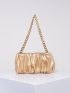 Women Minimalist Ruched Bag Pouch Dumpling Crossbody Bag Cloud Handbag Soft Clutch Purse Shoulder Bag