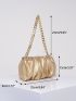 Women Minimalist Ruched Bag Pouch Dumpling Crossbody Bag Cloud Handbag Soft Clutch Purse Shoulder Bag