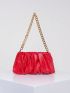 Women Minimalist Ruched Bag Pouch Dumpling Crossbody Bag Cloud Handbag Soft Clutch Purse Shoulder Bag