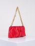 Women Minimalist Ruched Bag Pouch Dumpling Crossbody Bag Cloud Handbag Soft Clutch Purse Shoulder Bag