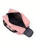 Letter Pattern Duffel Bag Double Handle Gym Bag For Sport & Travel