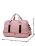 Letter Detail Duffel Bag Double Handle Gym Bag