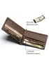 Men Money Clip Genuine Leather Male Purse Billfold Wallet Card Holder Male Clamp Slim Money Purse