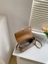 Small Flap Square Bag Metal Decor