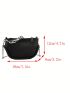 Mini Crossbody Bag Solid Color Chain Strap