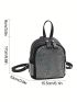 Mini Fashion Backpack Rhinestone Decor