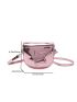 Mini Flap Saddle Bag Star Decor Metallic Funky