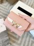 Bow Decor Small Wallet Two Tone