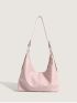 Medium Hobo Bag Solid Pink