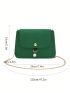 Mini Flap Square Bag Pearl Decor Nylon