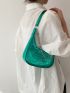 Crocodile Embossed Hobo Bag Small Funky