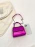 Mini Flap Square Bag Metallic Funky