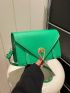 Small Square Bag Twist Lock Solid Color