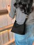 Small Hobo Bag Nylon Minimalist Black