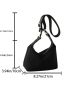 Small Hobo Bag Nylon Minimalist Black