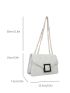 Chain Women's Bag Fashion Shoulder Bag Crossbody Bag Solid Color Small Square Bag