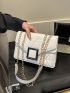 Chain Women's Bag Fashion Shoulder Bag Crossbody Bag Solid Color Small Square Bag