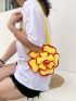 Mini Novelty Bag Flower Design Two Tone