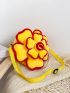 Mini Novelty Bag Flower Design Two Tone