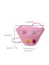 Small Straw Bag Flower Decor