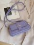 Minimalist Saddle Bag Small Flap Purple