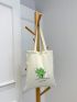 Four Leaf Clover Graphic Shopper Bag Small Canvas