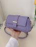 Minimalist Saddle Bag Small Flap Purple