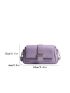 Minimalist Saddle Bag Small Flap Purple