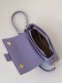 Minimalist Saddle Bag Small Flap Purple