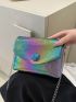 Holographic Square Bag Mini Flap Funky