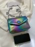 Holographic Square Bag Mini Flap Funky