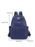 Quilted Classic Backpack Medium Zipper