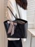 Large Capacity Shoulder Tote Bag Colorblock